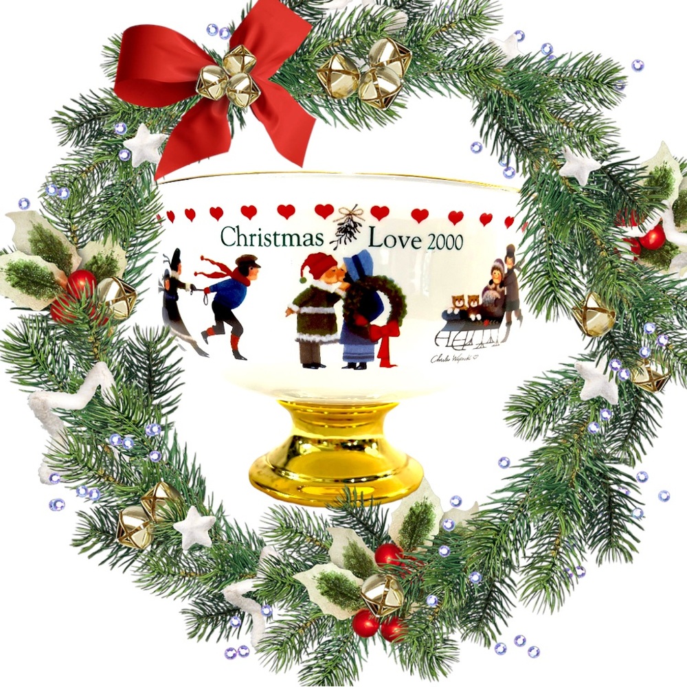 A Charles Wysocki Vintage “Christmas Love” 2000